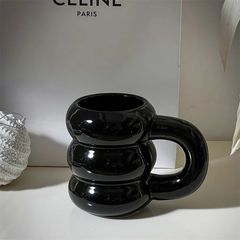 Tasse Beignet Mignonne en Céramique Style Nordique