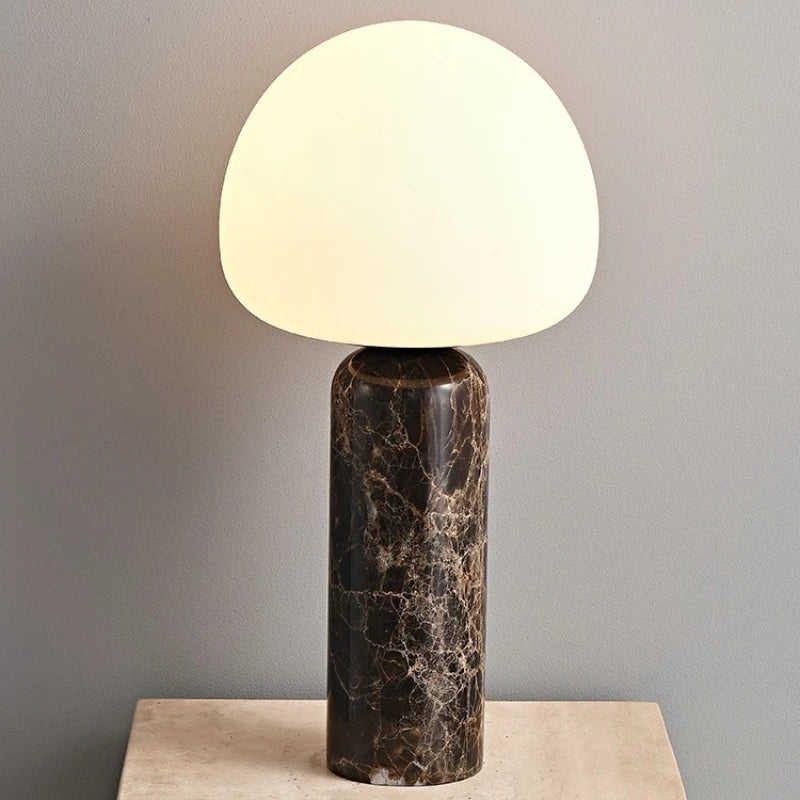 Lampe de Table Marbre et Verre - Luxe Discret
