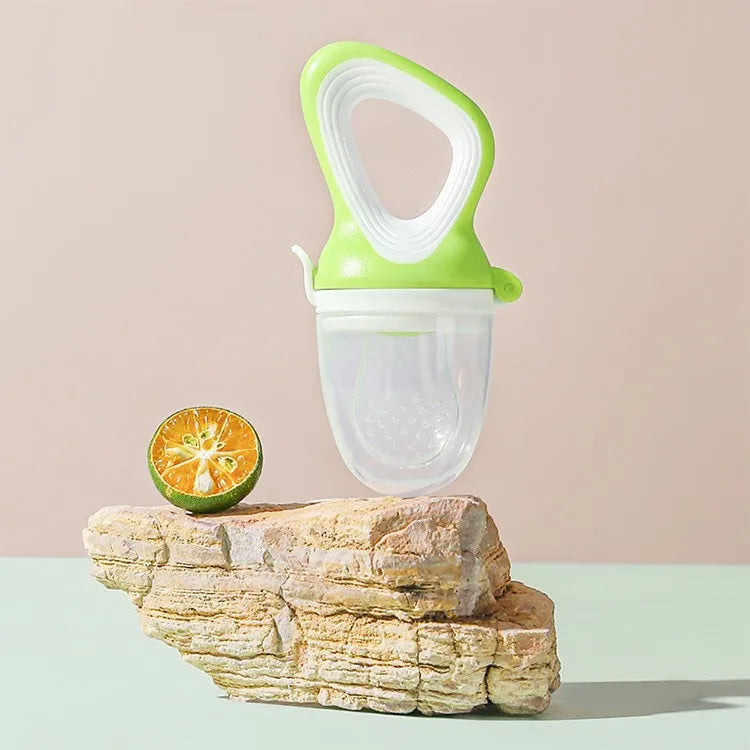Grignoteuse en Silicone pour Bébé avec Couvercle