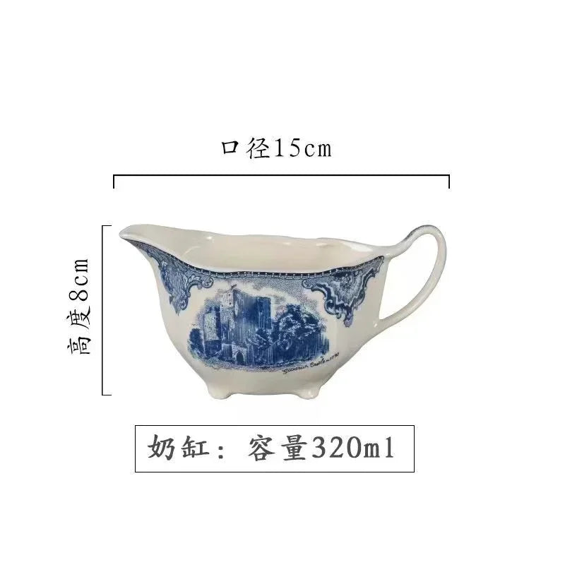 Assiette en Céramique Motif Château Bleu Palace
