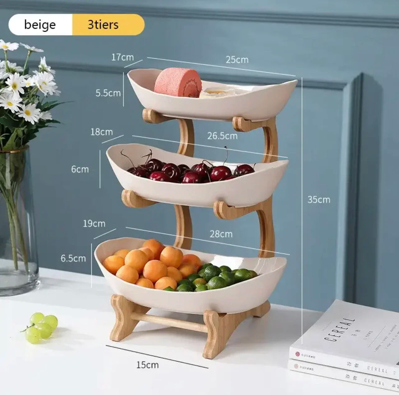 Présentoir à Fruits et Collations 2-3 Étages