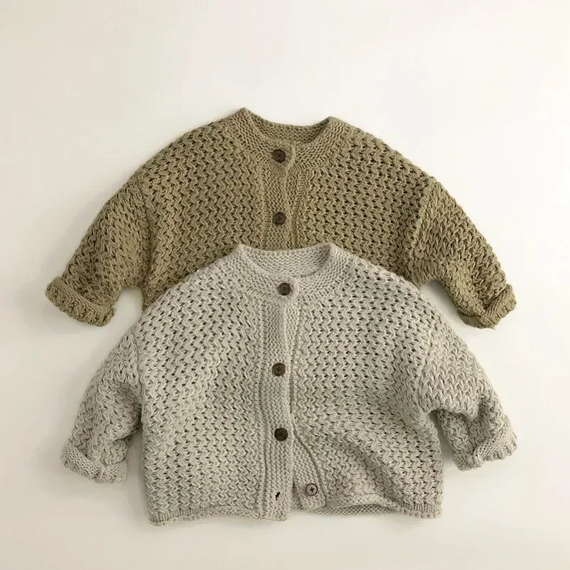 Cardigan Enfant Rayé Motif Ananas