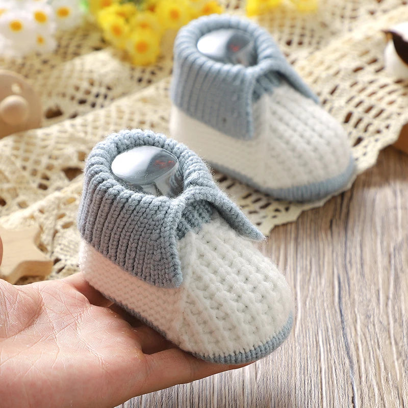 Bottines Bébé Tricotées Patchwork