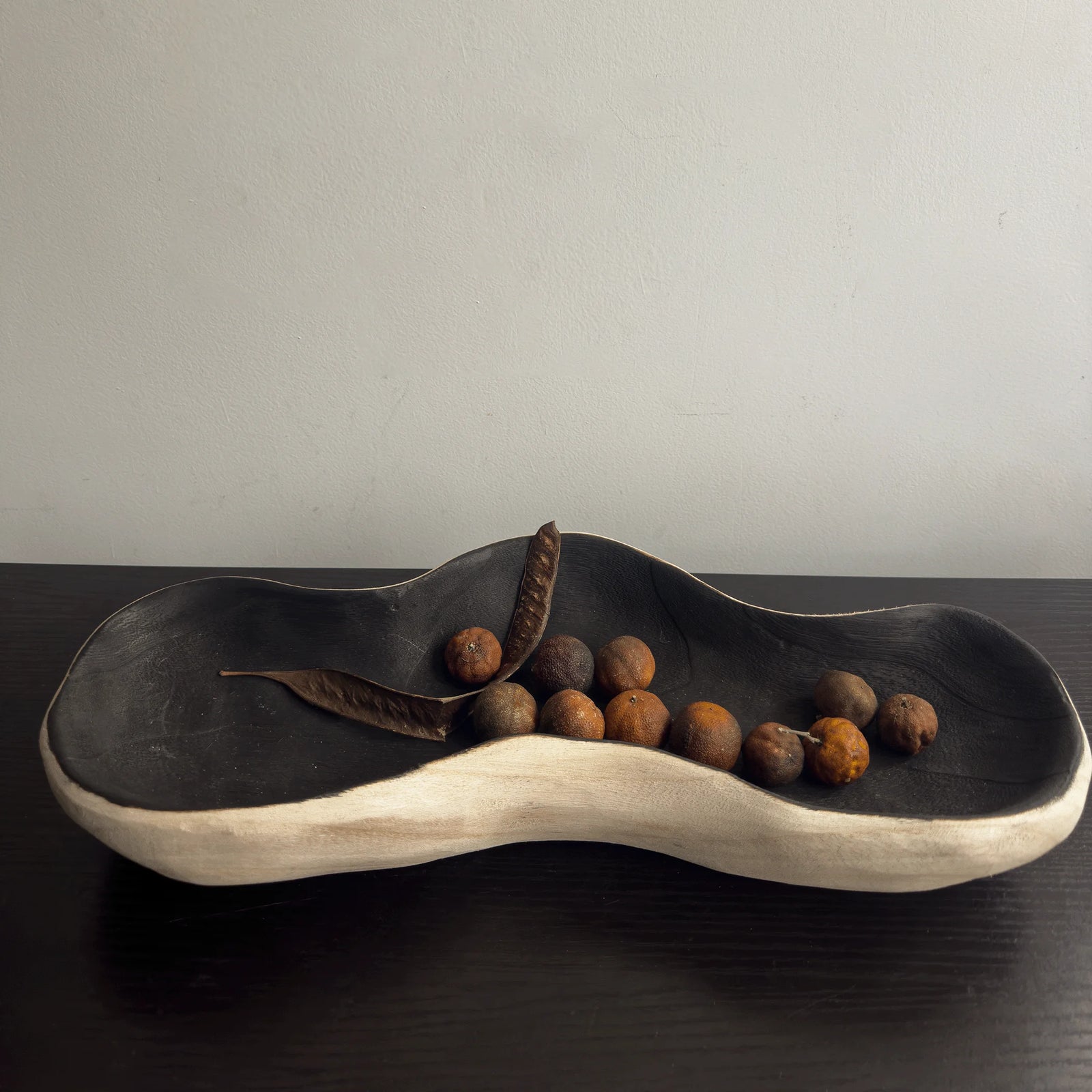 Plateau en Bois Forme Irrégulière pour Fruits Secs