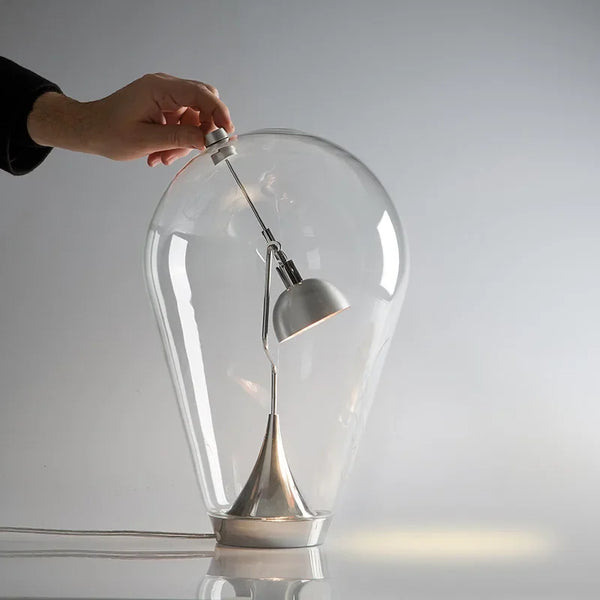 Lampe de Bureau Verre Italienne Vintage Rotative Dimmable