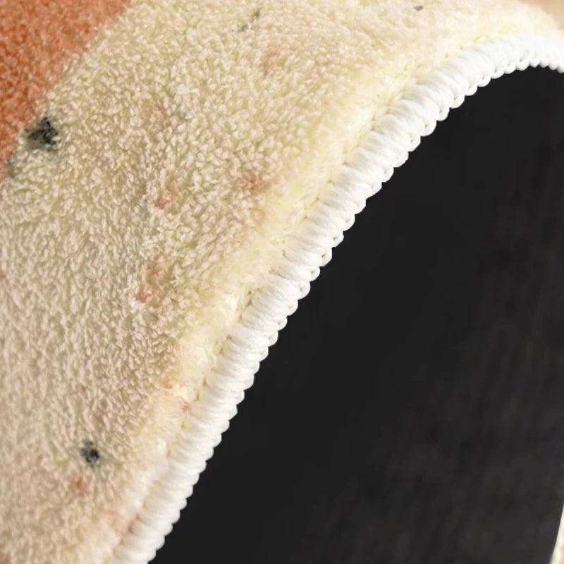 Tapis Léger Luxe Forme Irrégulière Peluche Épaisse