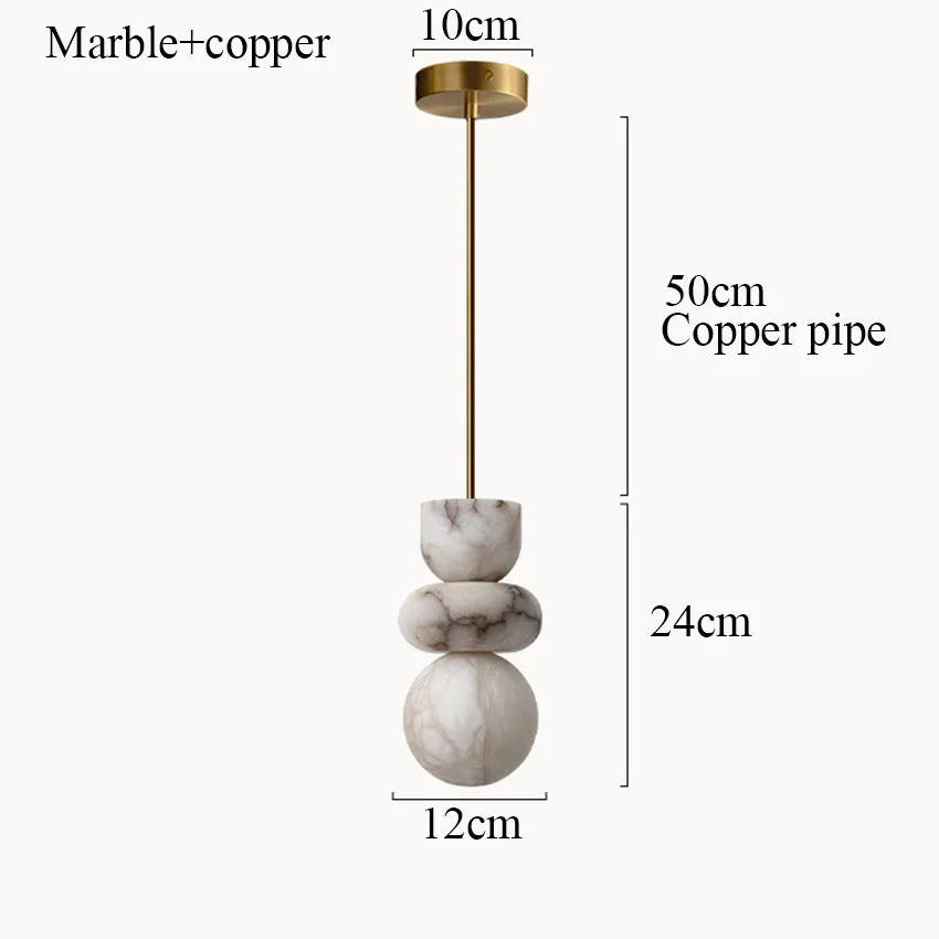 Suspension en Marbre Espagnol - Veinage Naturel Luxueux
