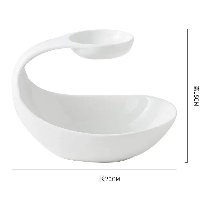 Assiette en Céramique Design Créatif pour Dim Sum et Sushi