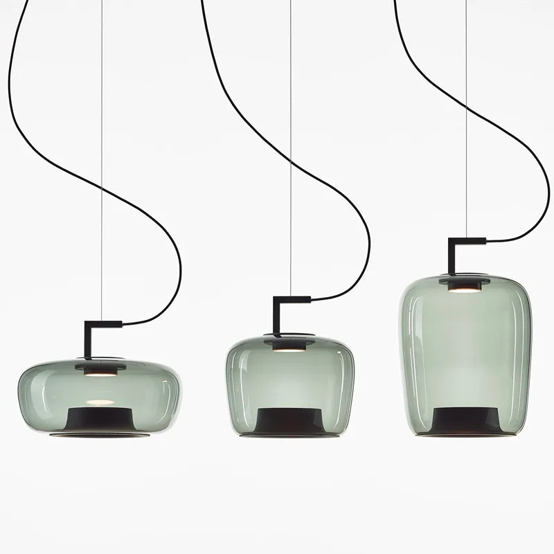 Suspension en Verre Design Moderne pour Salon