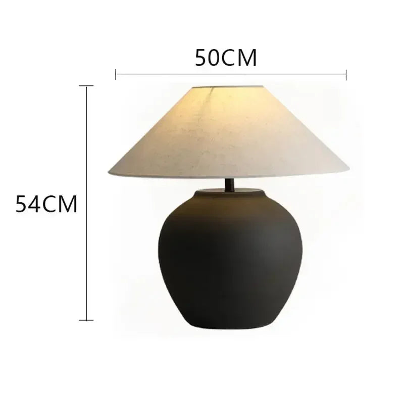 Lampadaire Vintage en Céramique - Finition Chrome Poli