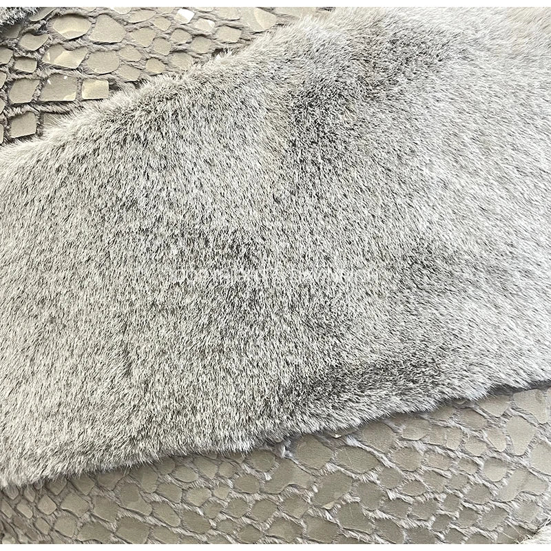 Housse de Coussin Fourrure Renard Sequins Style Italien Moderne