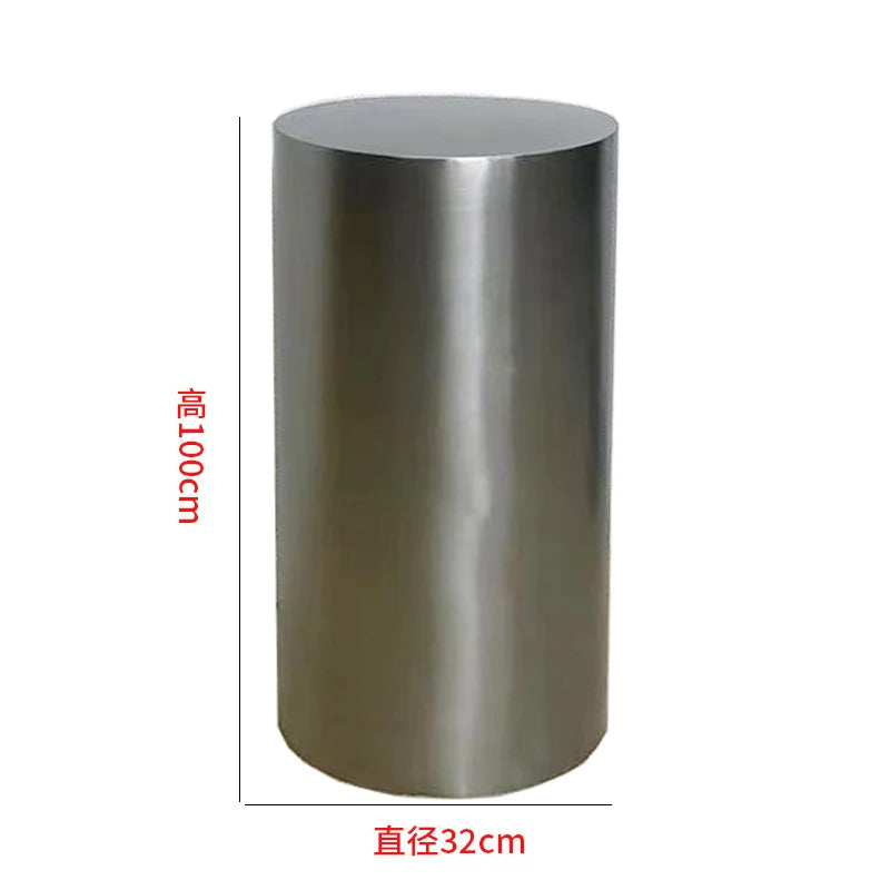 Stainless Steel Display Stand – Modern Entryway Accent Stand