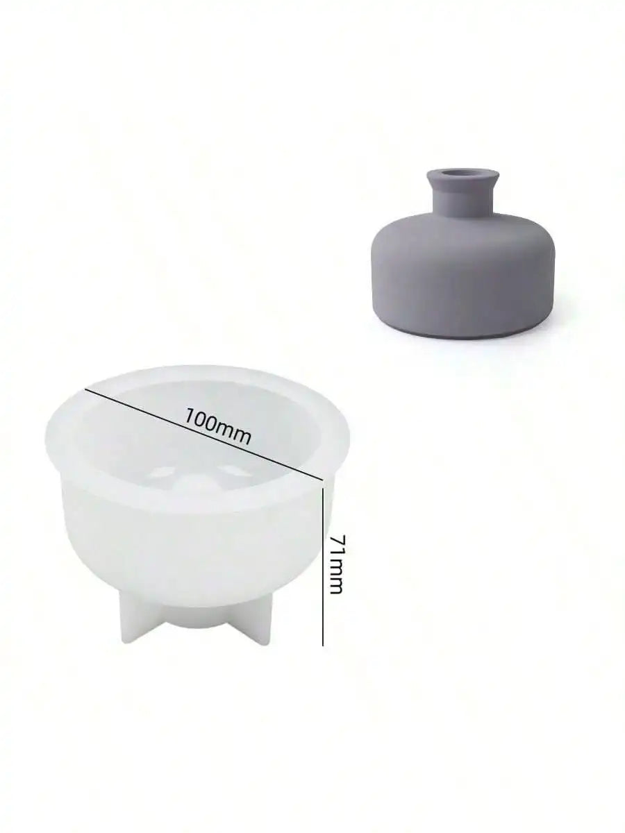 Moule en Silicone pour Bougie et Résine - Forme Irrégulière avec Couvercle