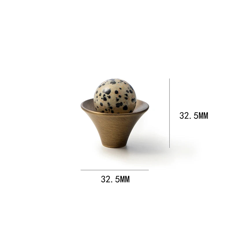 Stone & Bronze Handle – Nordic Art Knob