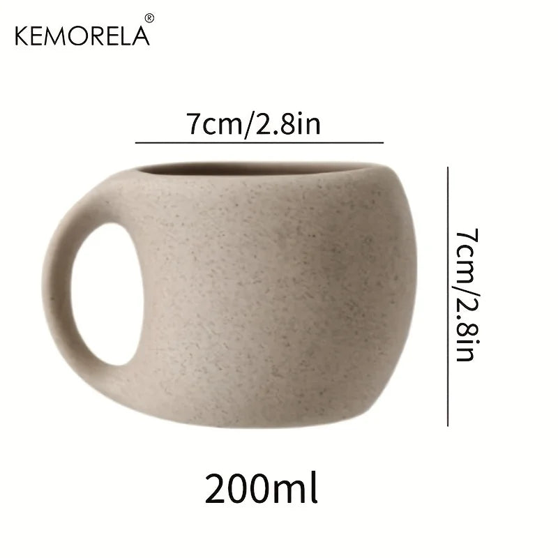 Tasse en Céramique Motif Moucheté Artistique Réutilisable