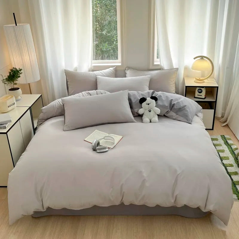 Parure de Lit en Coton Égyptien 3 Pièces