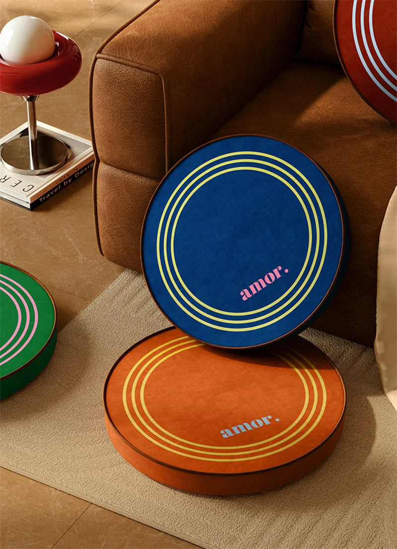 Coussin de Sol Rond pour Méditation et Yoga