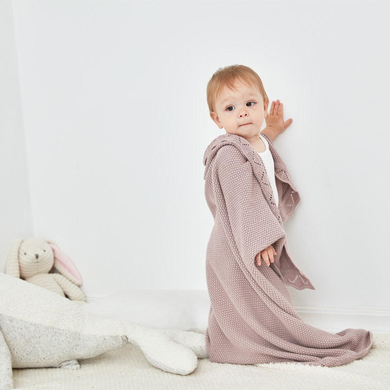 Couverture Bébé Tricotée Style Nordique