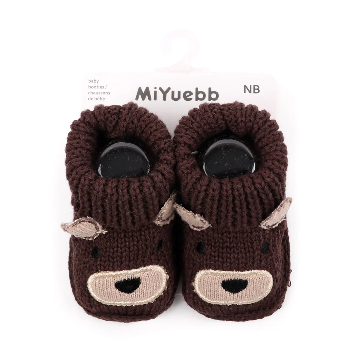 Chaussons Bébé Tricotés Motif Cartoon 0-3 Mois