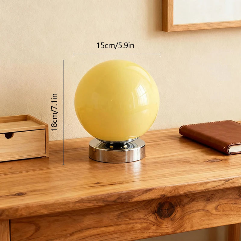 Lampe de Table en Verre USB - Style Murano Contemporain