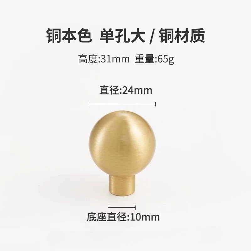 Brass Cabinet Knob – European Style