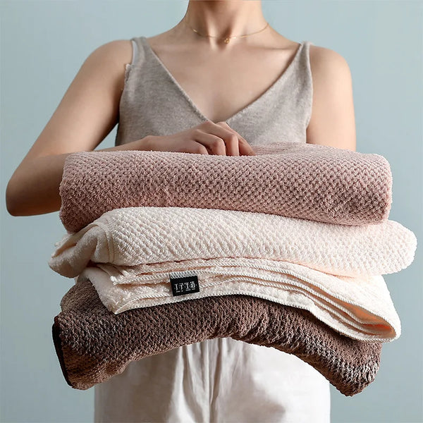 Serviette de Bain Microfibre Épaisse Grand Format 90x170cm