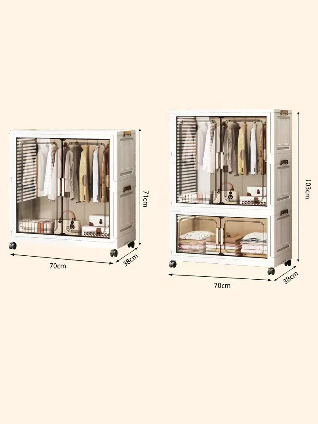 Meuble de Rangement Multi-Niveaux Sans Montage