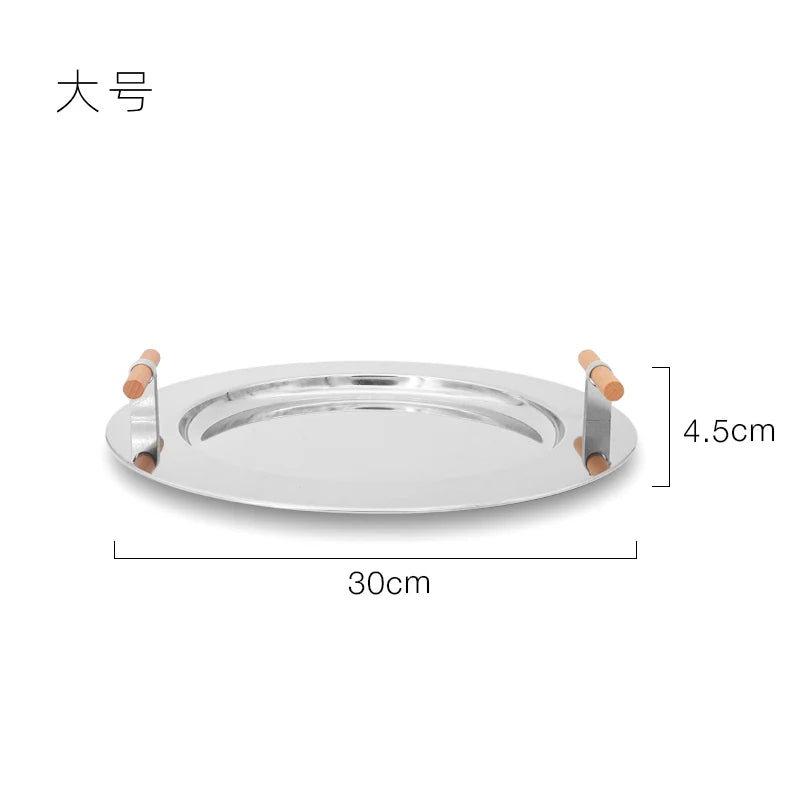 Stainless Steel Snack Tray – Nordic Minimalist Serving Dish