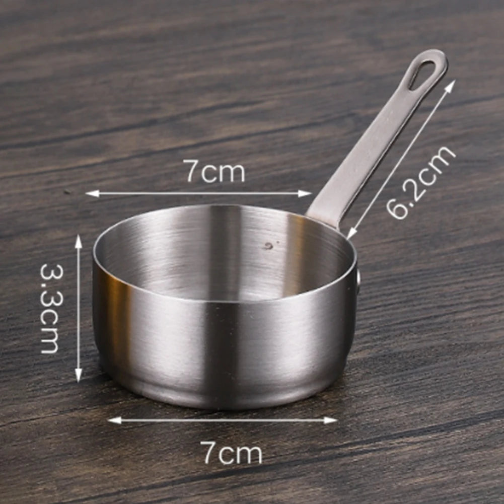 Petite Casserole à Sauce Antiadhésive en Acier Inoxydable