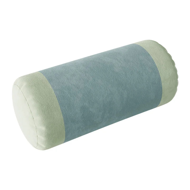 Coussin Cervical Cylindrique en Velours - Support Nuque