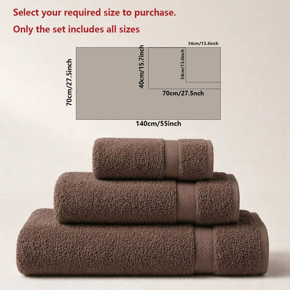Set de Serviettes de Bain Luxe Qualité Hôtelière 700GSM