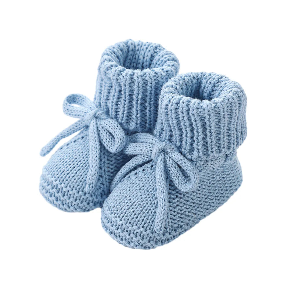 Chaussons Bébé Tricotés à Revers 0-12 Mois