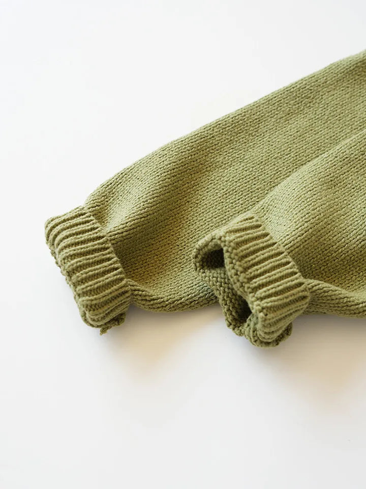 Cardigan Fille Brodé Motif Champignon