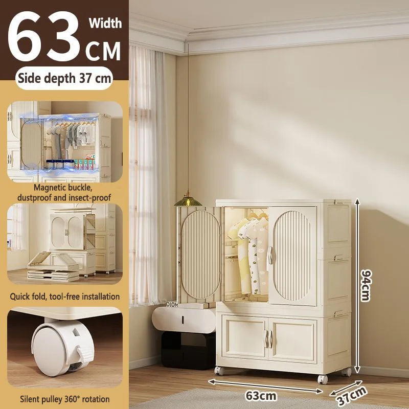 Armoire Pliable Enfant pour Vêtements et Jouets