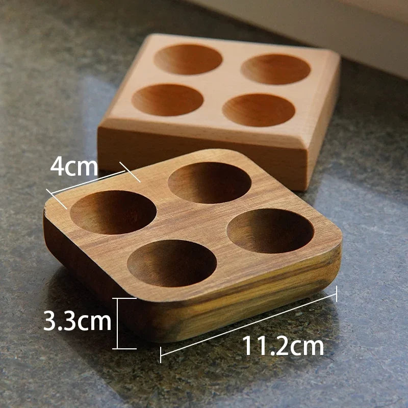 Plateau en Bois à Quatre Compartiments Style Créatif