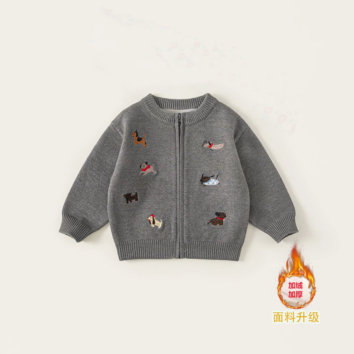 Cardigan Fille Tricoté Automne Manches Longues