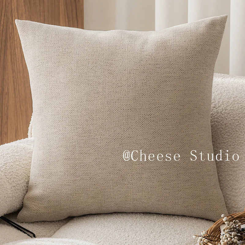 Housse de Coussin Bordure Noire - Style Vert Rétro