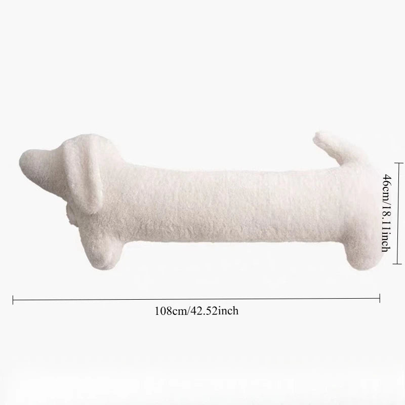 Coussin Teckel Cartoon - Oreiller Saucisse Décoratif