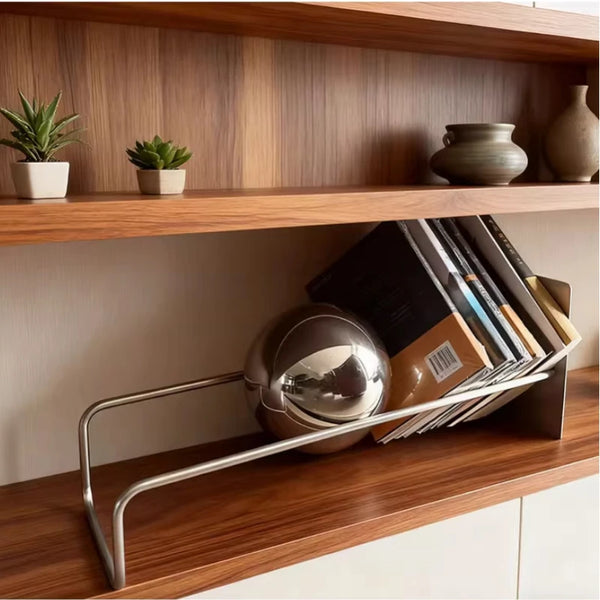 Étagère à Livres en Métal - Design Sculptural Minimaliste