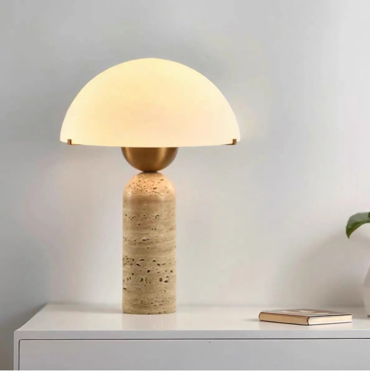 Lampe de Table Travertin Nordique Rétro Style Américain