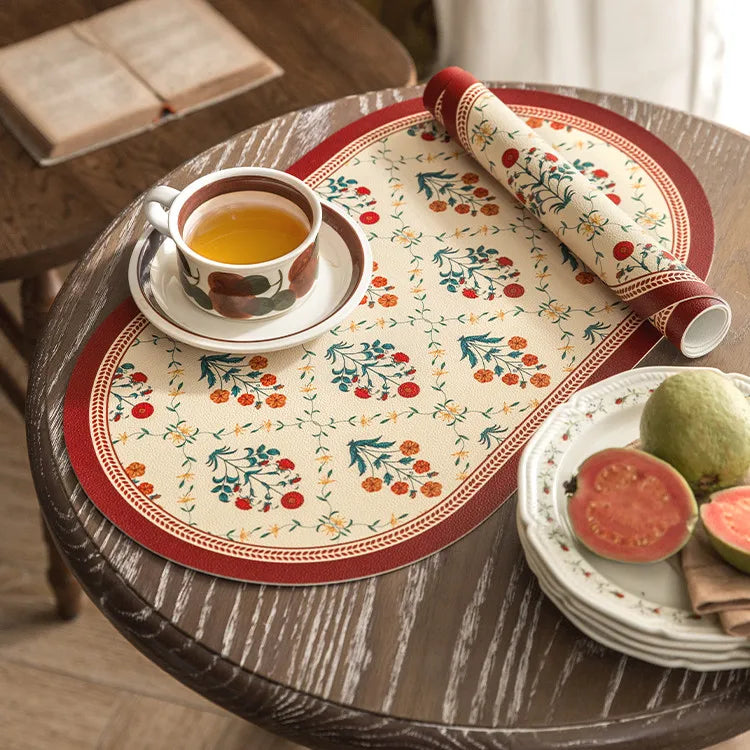 Sets de Table Ovales Wabi-Sabi - Résistants à la Chaleur