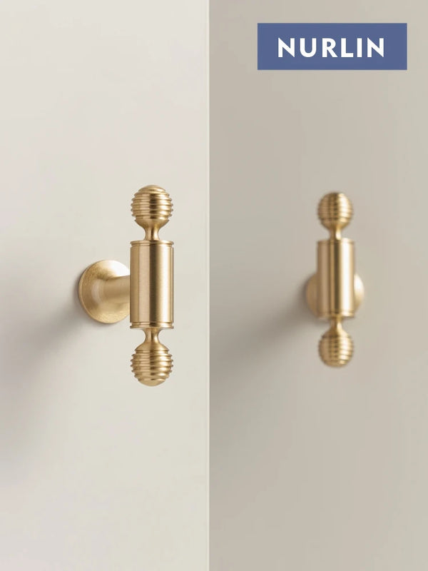 French Brass Knob – T-Bar Wardrobe Handle