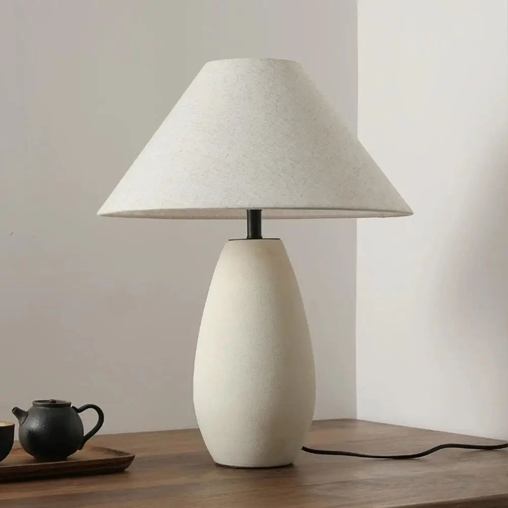 Lampe de Table Céramique Style Japonais - Télécommande