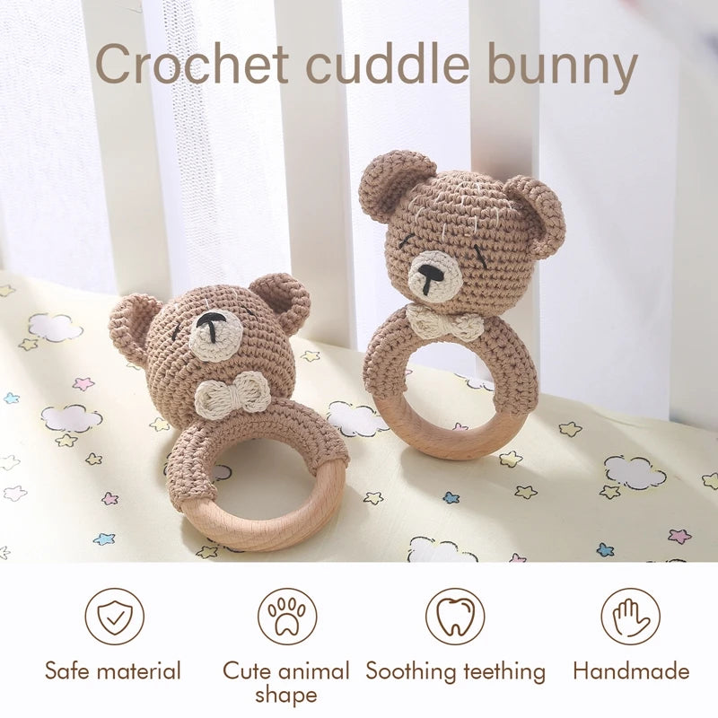 Hochet Ourson au Crochet pour Bébé
