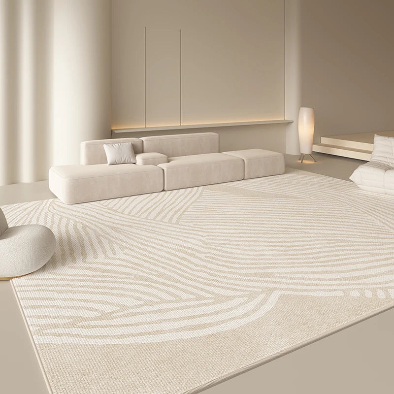 Tapis Style Japonais Minimaliste Peluche Douce Antidérapant