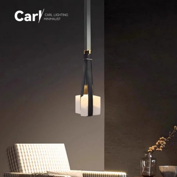 Suspension Design Cuir Marron Luxe Restaurant et Bar