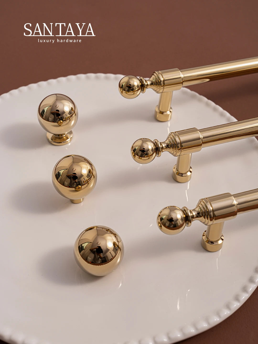 Brass Cabinet Handle – PVD Gold Finish
