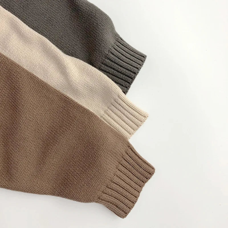 Sweat à Capuche Tricoté Enfant avec Poche