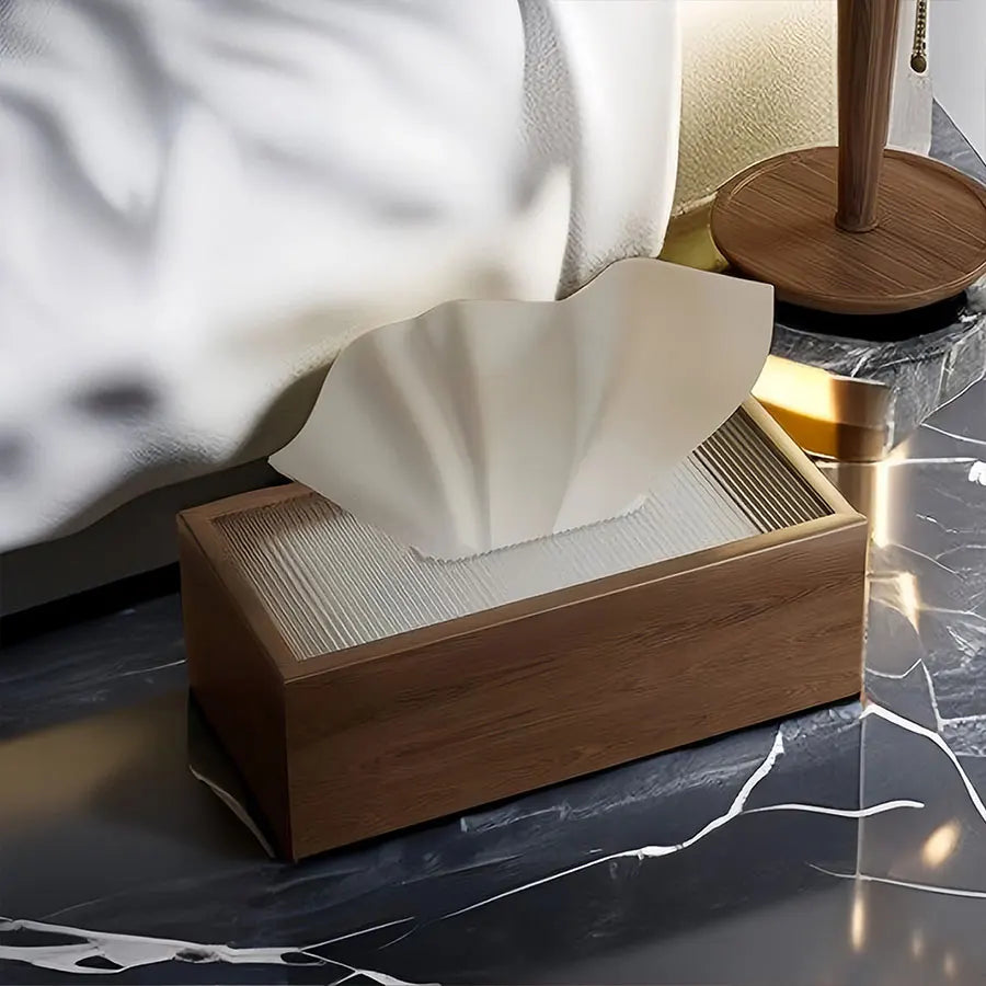 Boîte à Mouchoirs en Bois - Design Épuré