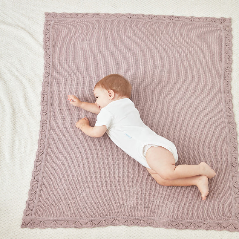 Couverture Bébé Tricotée Style Nordique